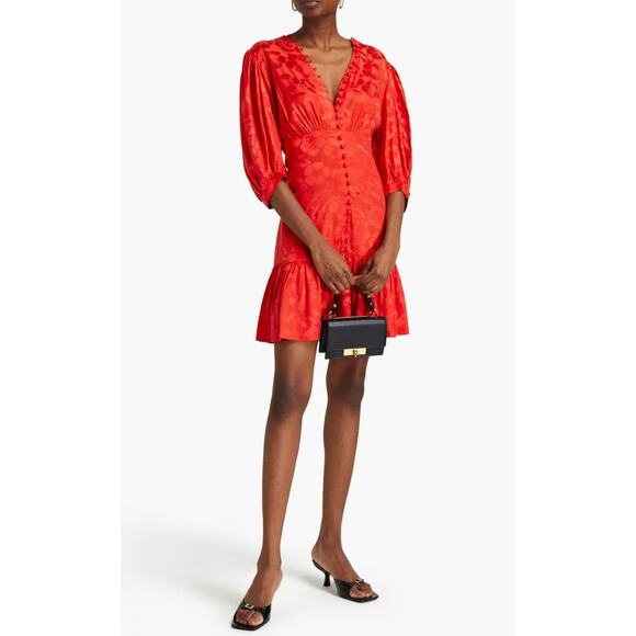 Sandro Paris Azelie Silk-Blend Mini Dress, NWT, Size 36 - Picture 1 of 9